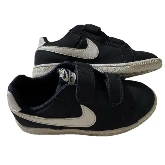 Nike Court Royale Navy White Velcro Preschooler 10.5C Running Shoes Sneakers - Picture 6 of 10